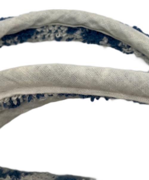 Dior（ディオール）Dior (ディオール) ミニハンドバッグ ブルー×ホワイトの古着・服飾アイテム