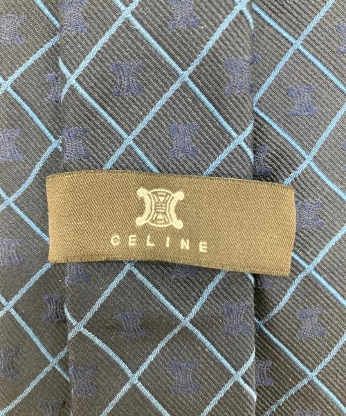 CELINE（セリーヌ）CELINE (セリーヌ) ネクタイ ネイビー サイズ:155cmの古着・服飾アイテム
