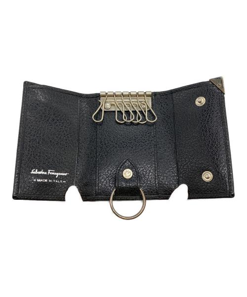 Salvatore Ferragamo（サルヴァトーレ フェラガモ）Salvatore Ferragamo (サルヴァトーレ フェラガモ) 6連キーケース ブラックの古着・服飾アイテム