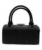 CRYSTAL REPTILESクリスタルレプティルズ）の古着「鮫革 ハンドバッグ」｜ブラック