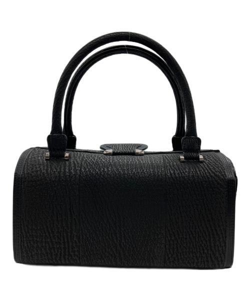 CRYSTAL REPTILES（クリスタルレプティルズ）CRYSTAL REPTILES (クリスタルレプティルズ) 鮫革 ハンドバッグ ブラック 未使用品の古着・服飾アイテム