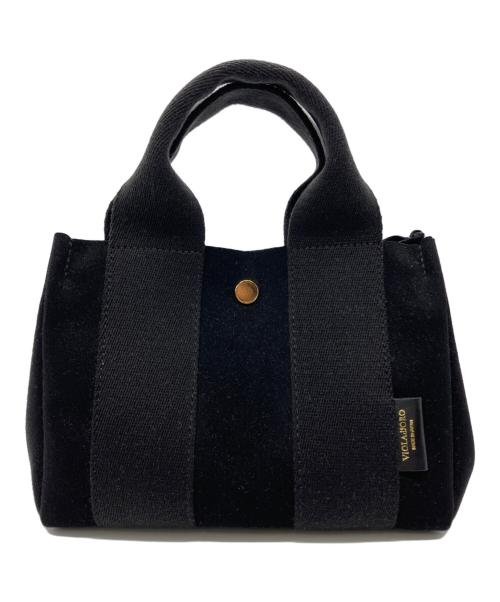 VIOLAd'ORO（ヴィオラドーロ）VIOLAd'ORO (ヴィオラドーロ) 2WAYバッグ ブラックの古着・服飾アイテム