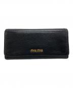 MIU MIUミュウミュウ）の古着「長財布」｜ブラック