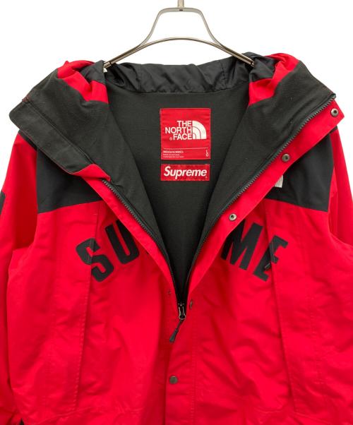 THE NORTH FACE（ザ ノース フェイス）THE NORTH FACE (ザ ノース フェイス) SUPREME (シュプリーム) Arc Logo Mountain Parka/ジップジャケット レッド サイズ:Lの古着・服飾アイテム