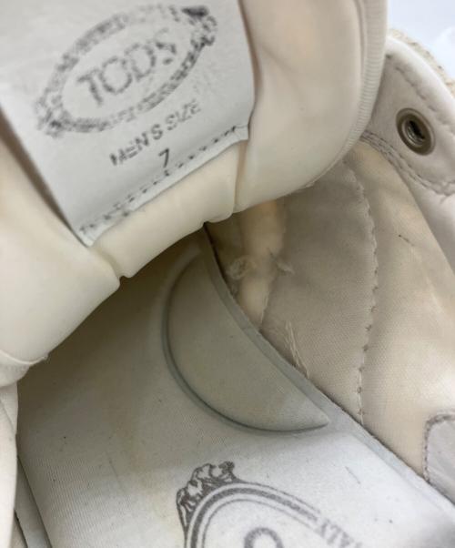 TOD'S（トッズ）TOD'S (トッズ) 1T ゴンミーニ チャンキーソール 厚底スニーカー  ホワイト サイズ:7の古着・服飾アイテム
