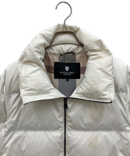 BLACK LABEL CRESTBRIDGE（ブラックレーベル クレストブリッジ）BLACK LABEL CRESTBRIDGE (ブラックレーベル クレストブリッジ) ダウンジャケット ホワイト サイズ:Mの古着・服飾アイテム