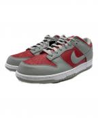 NIKEナイキ）の古着「NIKE DUNK LOW（ナイキ　ダンク　ロー）」｜グレー×レッド