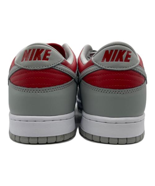 NIKE（ナイキ）NIKE (ナイキ) NIKE DUNK LOW（ナイキ　ダンク　ロー） グレー×レッド サイズ:29.5㎝の古着・服飾アイテム