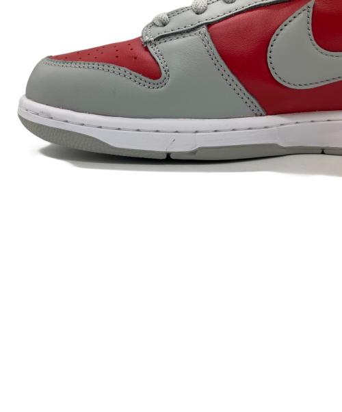 NIKE（ナイキ）NIKE (ナイキ) NIKE DUNK LOW（ナイキ　ダンク　ロー） グレー×レッド サイズ:29.5㎝の古着・服飾アイテム