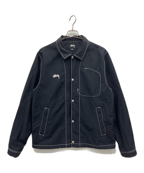 stussy（ステューシー）stussy (ステューシー) Nylon Folsom JKT ブラック サイズ:Mの古着・服飾アイテム