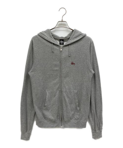 stussy（ステューシー）stussy (ステューシー) ジップパーカー グレー サイズ:Mの古着・服飾アイテム