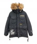 Aape BY A BATHING APEエーエイプ バイ アベイシングエイプ）の古着「ダウンジャケット」｜ブラック