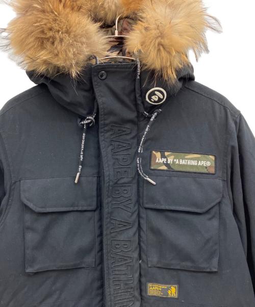 Aape BY A BATHING APE（エーエイプ バイ アベイシングエイプ）Aape BY A BATHING APE (エーエイプ バイ アベイシングエイプ) ダウンジャケット ブラック サイズ:Lの古着・服飾アイテム