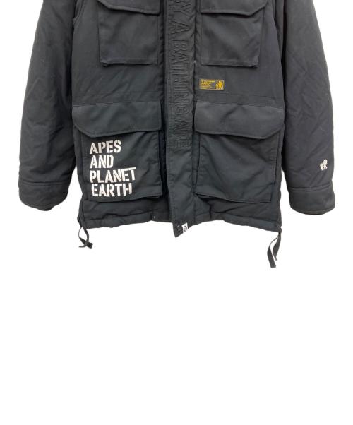 Aape BY A BATHING APE（エーエイプ バイ アベイシングエイプ）Aape BY A BATHING APE (エーエイプ バイ アベイシングエイプ) ダウンジャケット ブラック サイズ:Lの古着・服飾アイテム