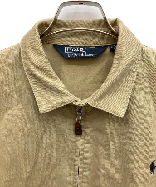 POLO RALPH LAUREN（ポロ・ラルフローレン）POLO RALPH LAUREN (ポロ・ラルフローレン) ジップアップジャケット ベージュ サイズ:Mの古着・服飾アイテム