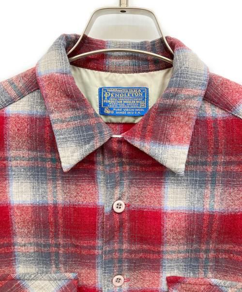 PENDLETON（ペンドルトン）PENDLETON (ペンドルトン) ネルシャツ レッド サイズ:Mの古着・服飾アイテム