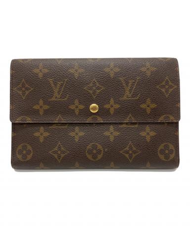 Louis Vuitton 三つ折り財布 ブラウン ffg 中古・古着通販】LOUIS VUITTON (ルイ ヴィトン) 3つ折り財布 ブラウン