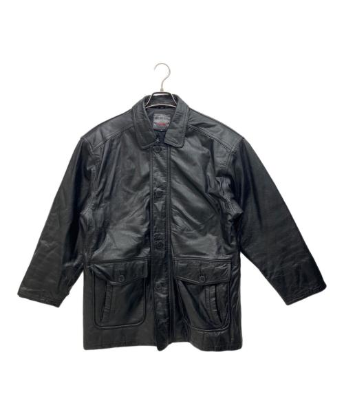 WORLDWIDE STUDIO（ー）WORLDWIDE STUDIO (ー) レザージャケット ブラック サイズ:Mの古着・服飾アイテム