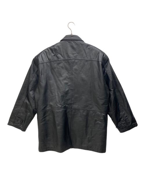 WORLDWIDE STUDIO（ー）WORLDWIDE STUDIO (ー) レザージャケット ブラック サイズ:Mの古着・服飾アイテム