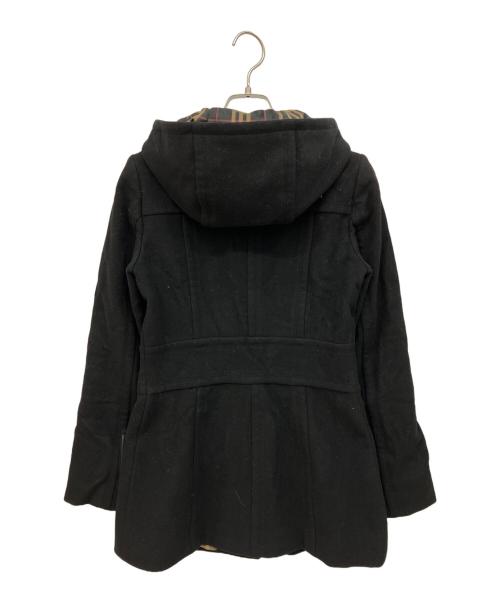 BURBERRY BLUE LABEL（バーバリー ブルー レーベル）BURBERRY BLUE LABEL (バーバリー ブルー レーベル) フーデッドコート ブラック サイズ:36の古着・服飾アイテム