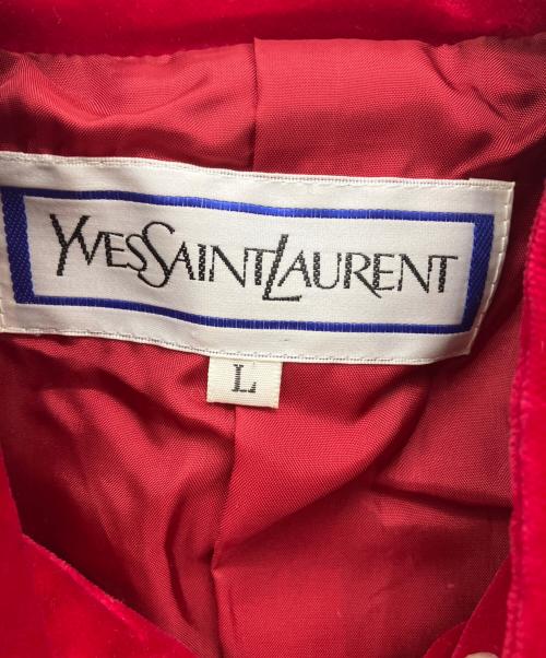 Yves Saint Laurent（イヴサンローラン）Yves Saint Laurent (イヴサンローラン) ダブルジャケット レッド サイズ:Lの古着・服飾アイテム