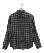FRANK LEDERフランクリーダー）の古着「長袖シャツ」｜グリーン×ネイビー