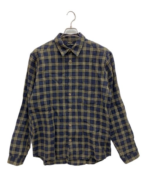 FRANK LEDER（フランクリーダー）FRANK LEDER (フランクリーダー) 長袖シャツ グリーン×ネイビー サイズ:Mの古着・服飾アイテム