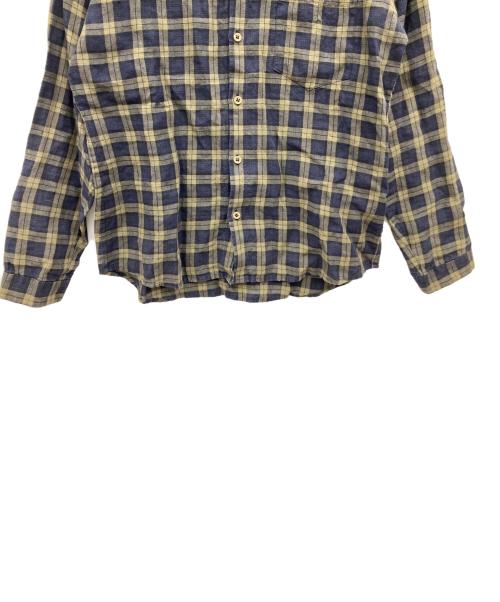 FRANK LEDER（フランクリーダー）FRANK LEDER (フランクリーダー) 長袖シャツ グリーン×ネイビー サイズ:Mの古着・服飾アイテム