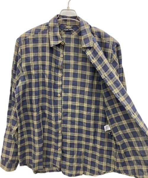 FRANK LEDER（フランクリーダー）FRANK LEDER (フランクリーダー) 長袖シャツ グリーン×ネイビー サイズ:Mの古着・服飾アイテム