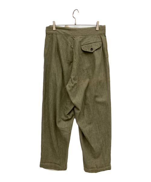 HAVERSACK（ハバーサック）HAVERSACK (ハバーサック) グリーンデニムグルカパンツ グリーン サイズ:Mの古着・服飾アイテム