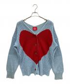 Vivienne Westwood RED LABELヴィヴィアンウエストウッドレッドレーベル）の古着「厚手カーディガン」｜スカイブルー