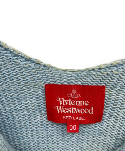 Vivienne Westwood RED LABEL（ヴィヴィアンウエストウッドレッドレーベル）Vivienne Westwood RED LABEL (ヴィヴィアンウエストウッドレッドレーベル) 厚手カーディガン スカイブルー サイズ:Mの古着・服飾アイテム