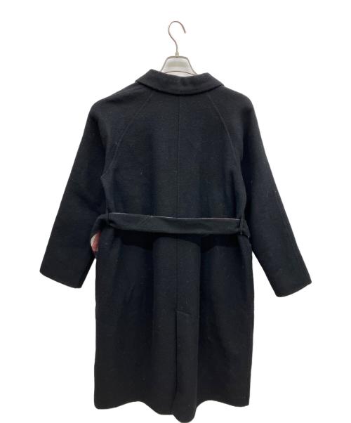 BLUE LABEL CRESTBRIDGE（ブルーレーベルクレストブリッジ）BLUE LABEL CRESTBRIDGE (ブルーレーベルクレストブリッジ) Pコート ブラック サイズ:38の古着・服飾アイテム