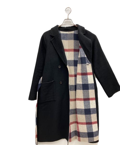 BLUE LABEL CRESTBRIDGE（ブルーレーベルクレストブリッジ）BLUE LABEL CRESTBRIDGE (ブルーレーベルクレストブリッジ) Pコート ブラック サイズ:38の古着・服飾アイテム