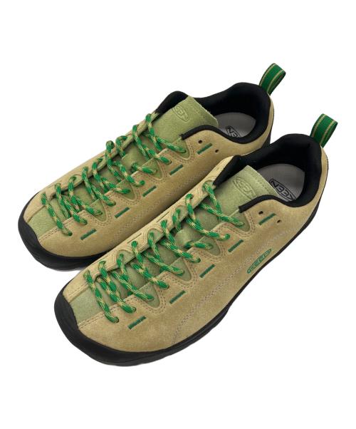 KEEN（キーン）KEEN (キーン) トレッキングシューズ ベージュ×グリーン サイズ:27の古着・服飾アイテム