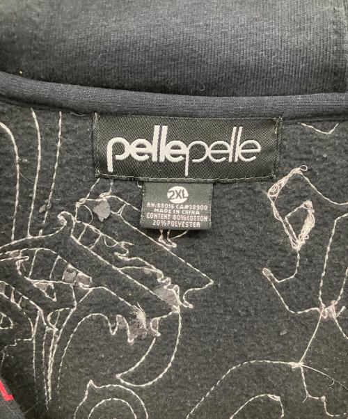 pellepelle（ペレペレ）pellepelle (ペレペレ) ジップパーカー ブラック サイズ:2XLの古着・服飾アイテム