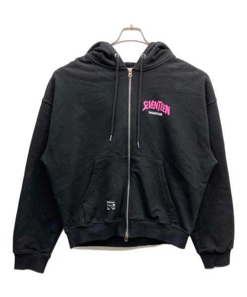 NANA TOUR with SEVENTEEN（ナナツアー）NANA TOUR with SEVENTEEN (ナナツアー) ジップパーカー ブラック サイズ:Mの古着・服飾アイテム