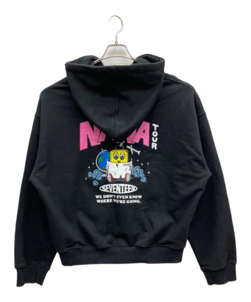 NANA TOUR with SEVENTEEN（ナナツアー）NANA TOUR with SEVENTEEN (ナナツアー) ジップパーカー ブラック サイズ:Mの古着・服飾アイテム