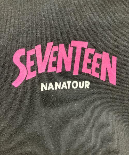 NANA TOUR with SEVENTEEN（ナナツアー）NANA TOUR with SEVENTEEN (ナナツアー) ジップパーカー ブラック サイズ:Mの古着・服飾アイテム