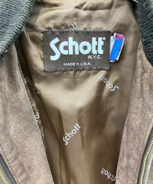 Schott（ショット）Schott (ショット) ジャケット ブラウン サイズ:42の古着・服飾アイテム
