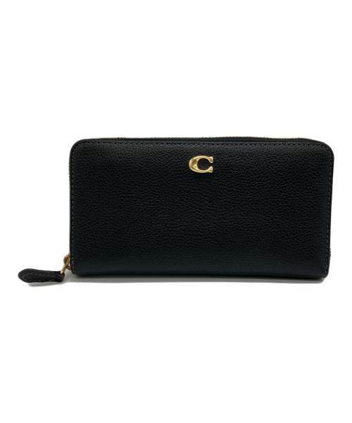 COACH（コーチ）COACH (コーチ) ラウンドファスナー財布 ブラックの古着・服飾アイテム