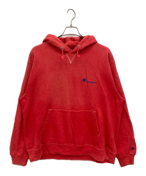 Champion（チャンピオン）Champion (チャンピオン) プルオーバーパーカー レッド サイズ:XLの古着・服飾アイテム