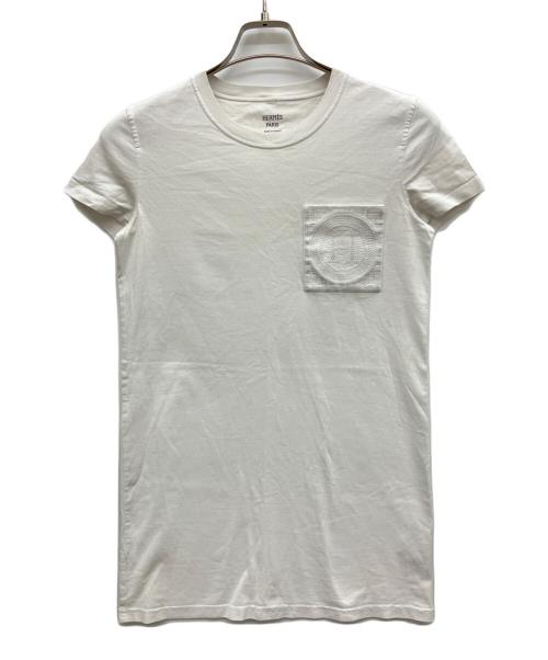 HERMES（エルメス）HERMES (エルメス) 半袖カットソー ホワイト サイズ:Ｆの古着・服飾アイテム