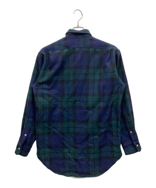 POLO RALPH LAUREN（ポロ・ラルフローレン）POLO RALPH LAUREN (ポロ・ラルフローレン) 長袖シャツ ネイビー×グリーン サイズ:Lの古着・服飾アイテム