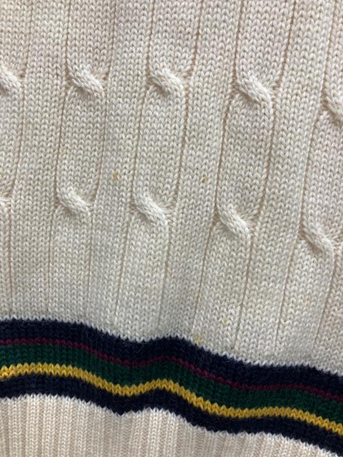 POLO RALPH LAUREN（ポロ・ラルフローレン）POLO RALPH LAUREN (ポロ・ラルフローレン) ニットベスト ベージュ サイズ:Sの古着・服飾アイテム