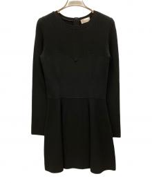 RED VALENTINO（レッドヴァレンティノ）の古着「長袖ワンピース」｜ブラック