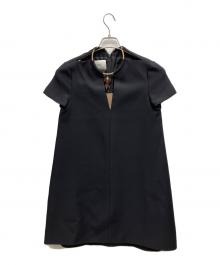 VALENTINO（ヴァレンティノ）の古着「半袖ワンピース」｜ブラック