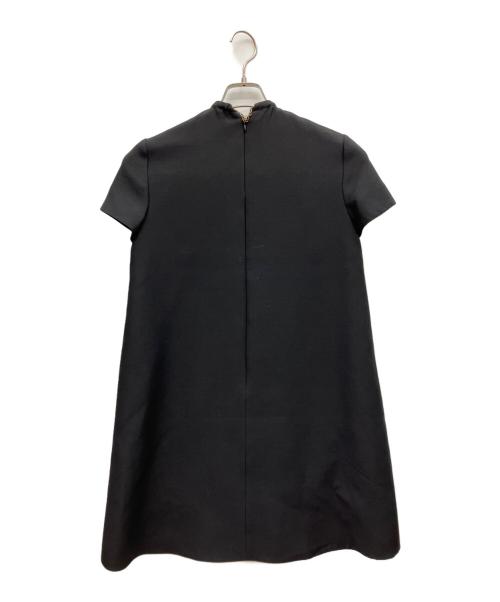 VALENTINO（ヴァレンティノ）VALENTINO (ヴァレンティノ) 半袖ワンピース ブラック サイズ:38の古着・服飾アイテム