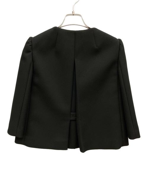RED VALENTINO（レッドヴァレンティノ）RED VALENTINO (レッドヴァレンティノ) ノーカラージャケット ブラック サイズ:38の古着・服飾アイテム