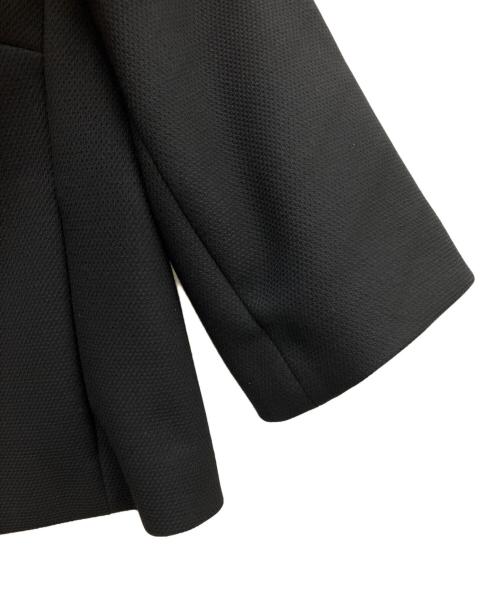 RED VALENTINO（レッドヴァレンティノ）RED VALENTINO (レッドヴァレンティノ) ノーカラージャケット ブラック サイズ:38の古着・服飾アイテム